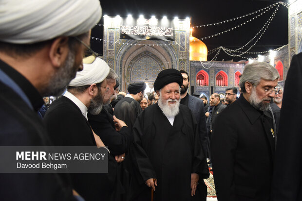 بزرگداشت شهیدان «لاریجانی، خطیب و شیرازی» در حرم رضوی