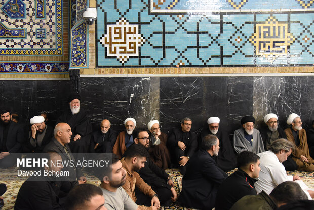 بزرگداشت شهیدان «لاریجانی، خطیب و شیرازی» در حرم رضوی