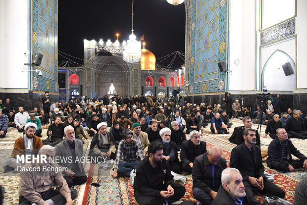 بزرگداشت شهیدان «لاریجانی، خطیب و شیرازی» در حرم رضوی