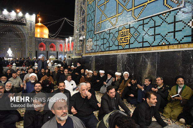 بزرگداشت شهیدان «لاریجانی، خطیب و شیرازی» در حرم رضوی