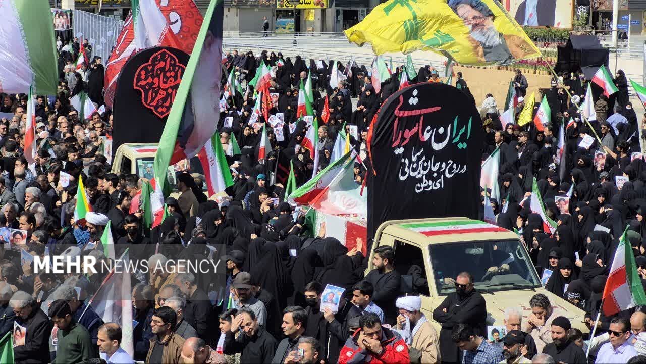 تشییع باشکوه «شهید اسماعیل خطیب» از میدان شهدا تا حرم امام رضا(ع)
