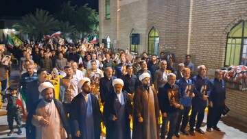 تجمع باشکوه شبانه مردم آبدان