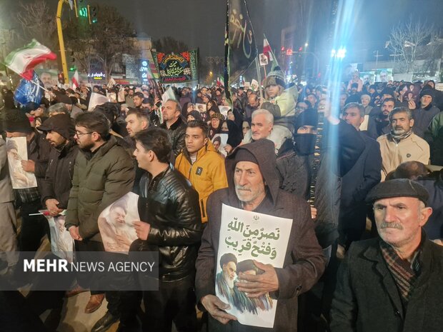 وفاداری بی‌پایان اردبیل؛ شبی دیگر با شعار «لبیک یا سید»