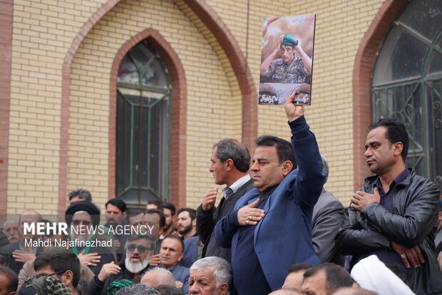 تشییع شهید سید اسماعیل یزدان منش