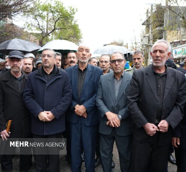 تشییع پیکر شهدای حملات دشمن صهیونی- آمریکایی به مناطق مسکونی خرم‌آباد
