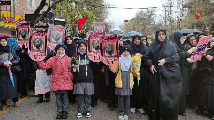 هم‌کلاسی‌های «نگار» برای بدرقه شهیدشان آمدند