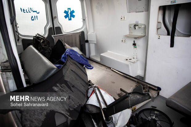 حمله آمریکا و رژیم صهیونیستی به پایگاه و ناوگان اورژانس تهران