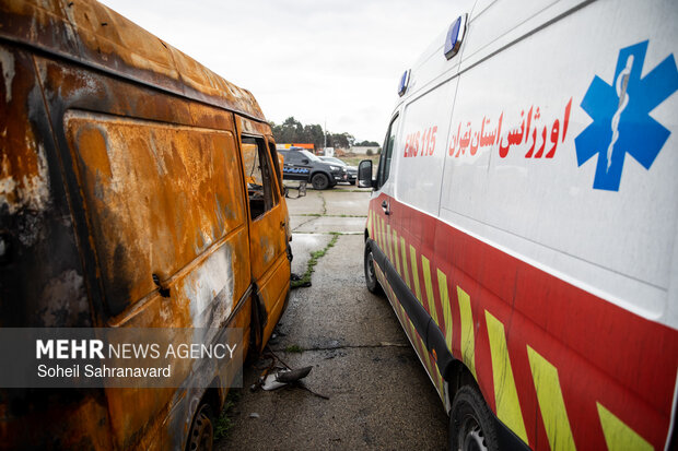 حمله آمریکا و رژیم صهیونیستی به پایگاه و ناوگان اورژانس تهران