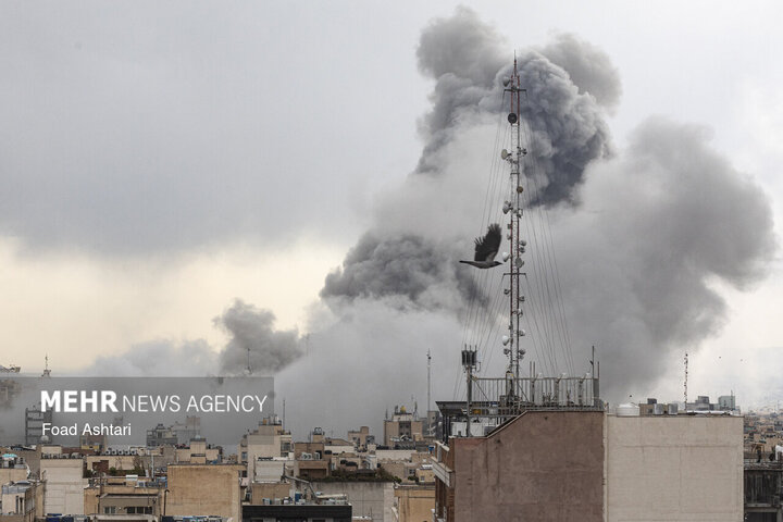 آثار تجاوز هوایی  آمریکا و رژیم صهیونیستی  در تهران