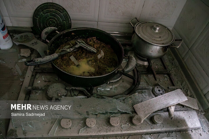  آثار تجاوز هوایی  آمریکا و رژیم صهیونیستی به بزرگراه رسالت در شرق تهران