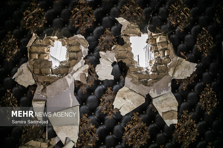  آثار تجاوز هوایی  آمریکا و رژیم صهیونیستی به بزرگراه رسالت در شرق تهران