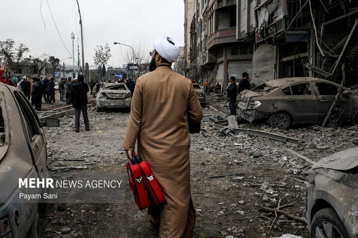 آثار تجاوز هوایی آمریکا و رژیم صهیونیستی در تهران