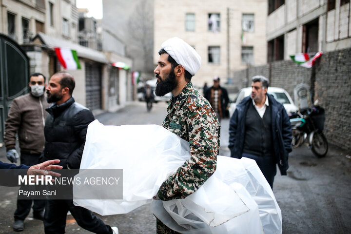 آثار تجاوز هوایی  آمریکا و رژیم صهیونیستی به  محله بریانک تهران