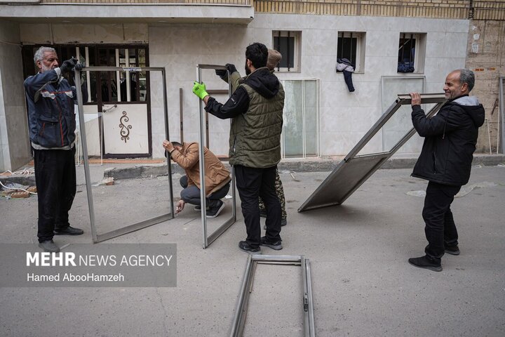 گروه‌های جهادی، پای کار بازسازی مناطق آسیب دیده در جنگ