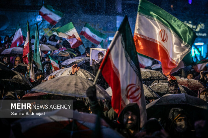 ممراسم احیای ماه مبارک رمضان در میدان شهید طهرانی مقدم تهران