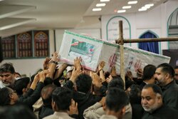 تشییع شهید مهدی باقرزاده از رزمندگان نیروی زمینی سپاه در روستای هماگ