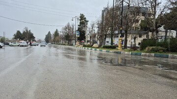 جاری شدن سیلاب در شهر بجنورد