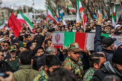 تشییع پیکر شهید امیررضا حق‌پرست در اقلید