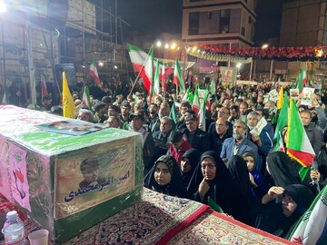 حماسه وداع مردم کرمان با پیکر سردار شهید امیرمحمدی