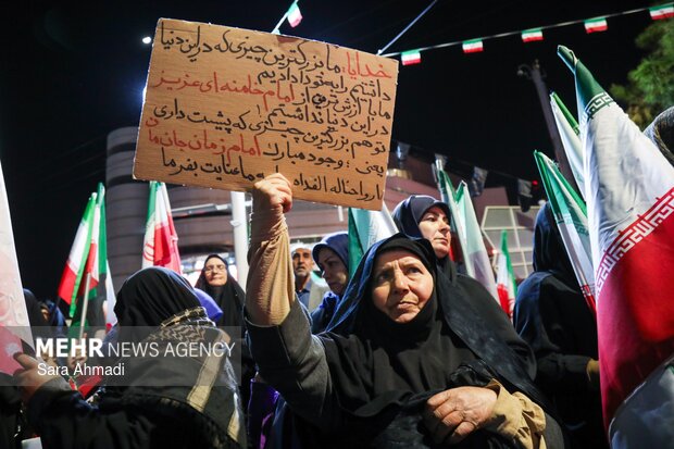 مشهد در بیست و پنجمین شب اجتماعات خودجوش مردمی