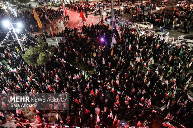 مشهد در بیست و پنجمین شب اجتماعات خودجوش مردمی