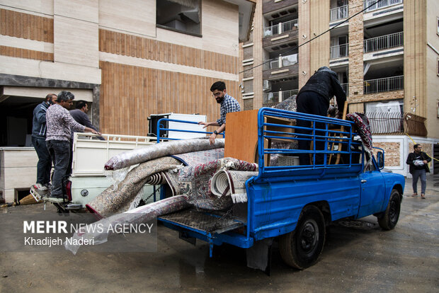 آثار تجاوز آمریکایی -صهیونی به منازل مسکونی در اصفهان