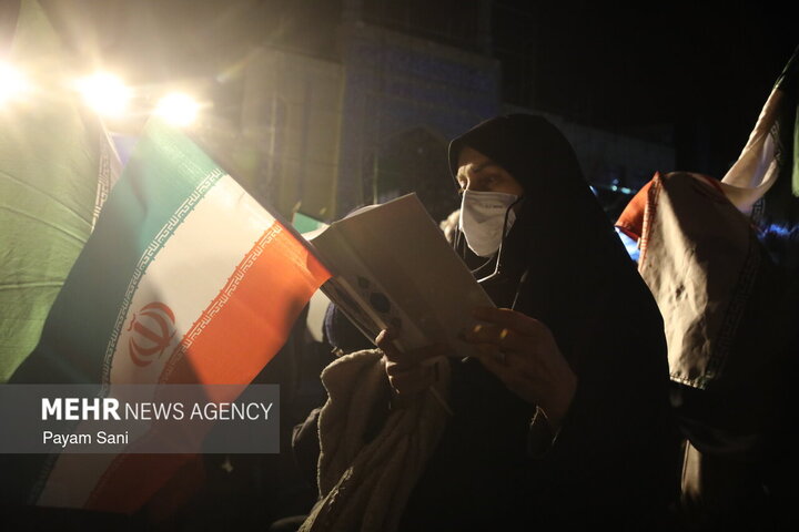 اجتماع حمایت از رزمندگان در  میدان شهید طهرانی مقدم تهران