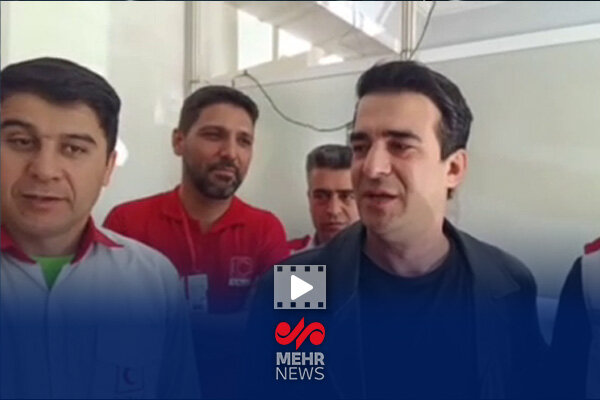 یوسف تیموری امدادگر هلال احمر شد