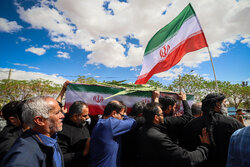 تشییع شهیده «شورانگیز کاظمی» در مرودشت