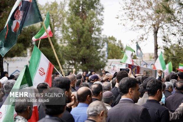تشییع سردار شهید امیر امیر محمدی در کرمان