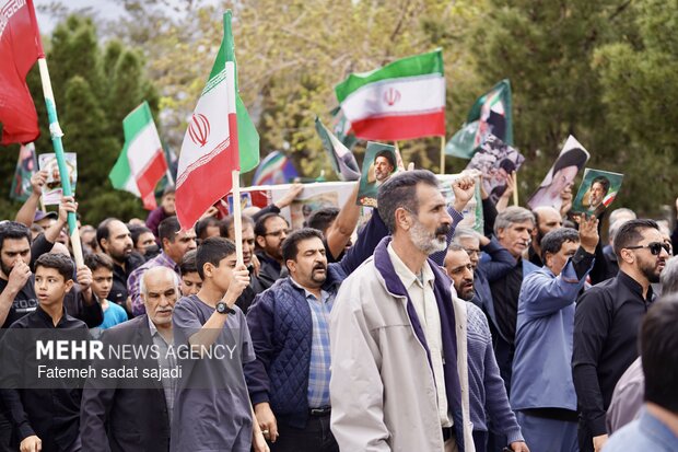 تشییع سردار شهید امیر امیر محمدی در کرمان