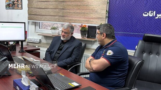 بازدید میدانی استاندار تهران از سازمان اورژانس پایتخت