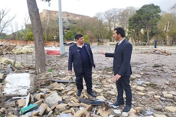 موج انفجارهای حملات دشمن ترک‌های جدیدی در فلک‌الافلاک ایجاد کرده است