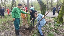پویش پاکسازی و درختکاری در پارک جنگلی بندر کیاشهر برگزار شد