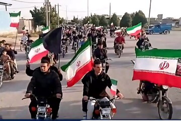 رژه موتوری و خودرویی مردم آب‌پخش