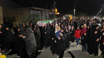 پیکر ۲ شهیده خردسال جنگ رمضان در چاهملک نایین تشییع شد