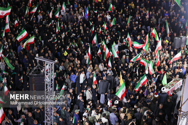 وداع با شهید بهنام رضایی در بوشهر