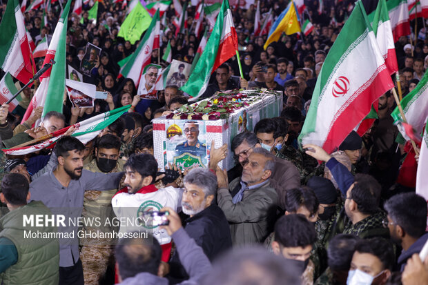 وداع با شهید بهنام رضایی در بوشهر
