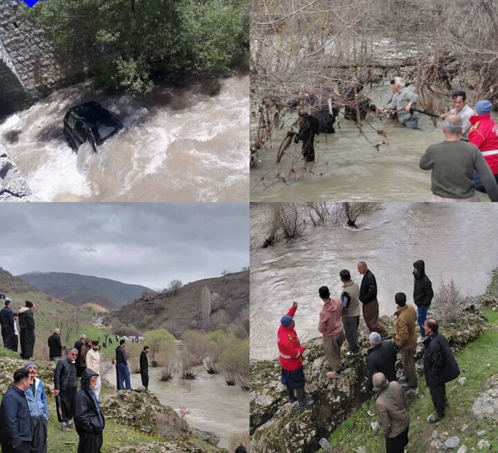 سقوط مرگبار خودرو به سیروان؛ پیکر مادر و فرزند پس از پیگیری پیدا شد
