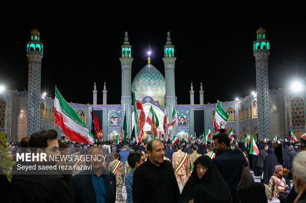 مراسم وداع با پیکر شهید مدافع امنیت پیام رجبی