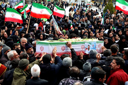 تشییع شهید مهدی مرادی در همدان