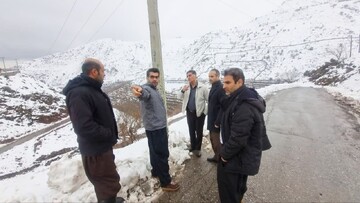 برف سنگین به روستاهای دهستان شرام پاوه خسارت زد