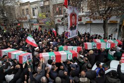 تشییع پیکر پاک شهدای جنگ رمضان در زنجان