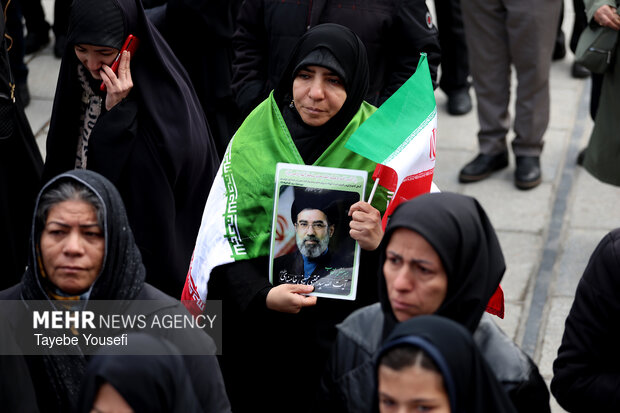 تشییع شهید مهدی مرادی در همدان