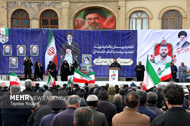 تشییع شهید مهدی مرادی در همدان