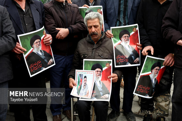 تشییع شهید مهدی مرادی در همدان