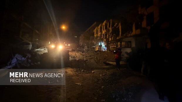 Destruction of residential areas in Tehran in US aggression
