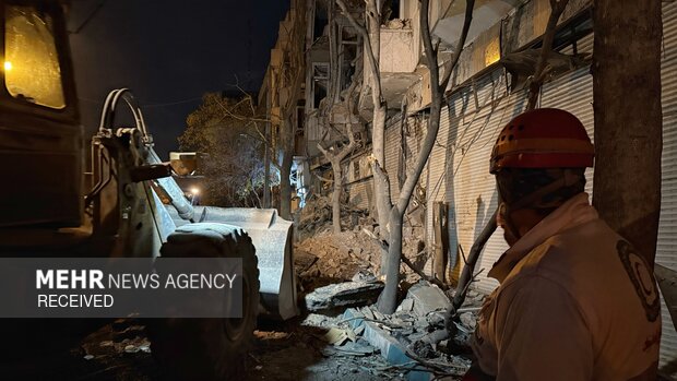 Destruction of residential areas in Tehran in US aggression
