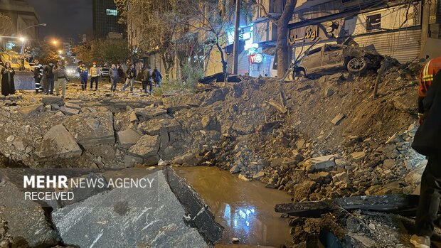 Destruction of residential areas in Tehran in US aggression
