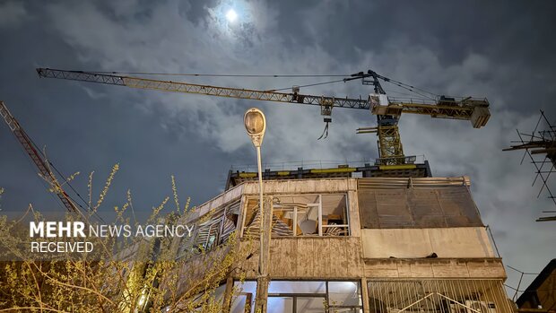 Destruction of residential areas in Tehran in US aggression
